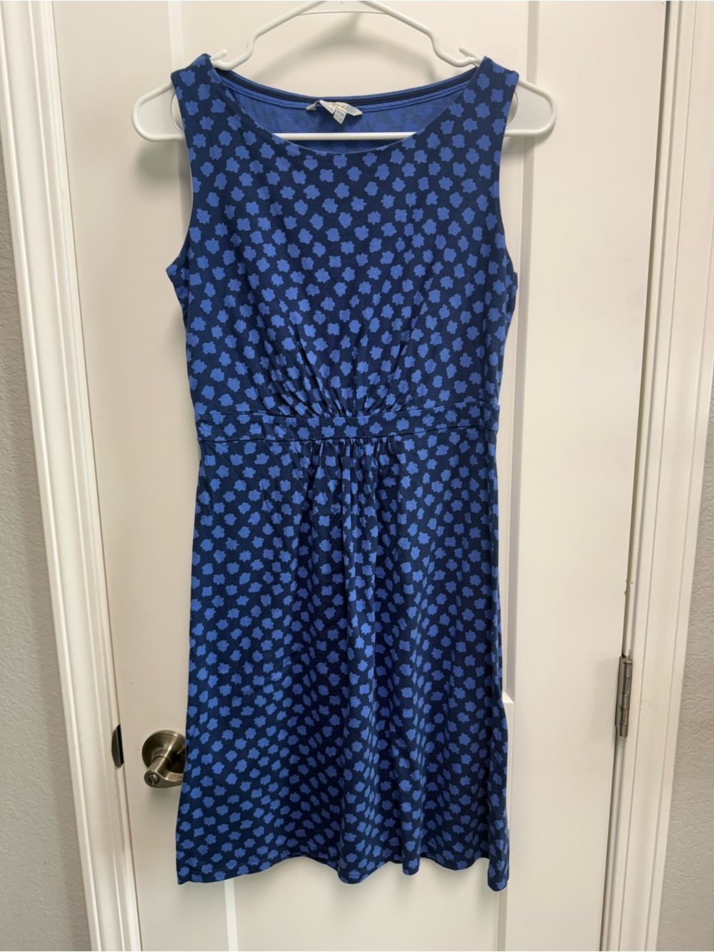 Boden Blue Patterned Sleeveless Dress